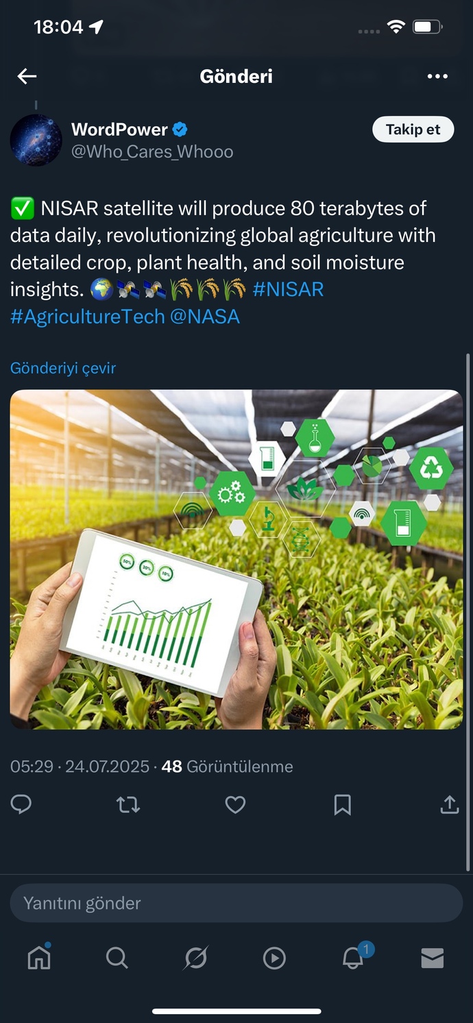 Nasa 30 temmuz’da yeni bir uydu fırlatıyor bu konuda ne düşünüyor sunuz?