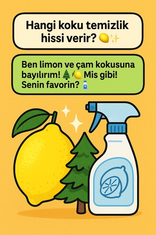 Hangi koku temizlik hissi verir 🍋✨?