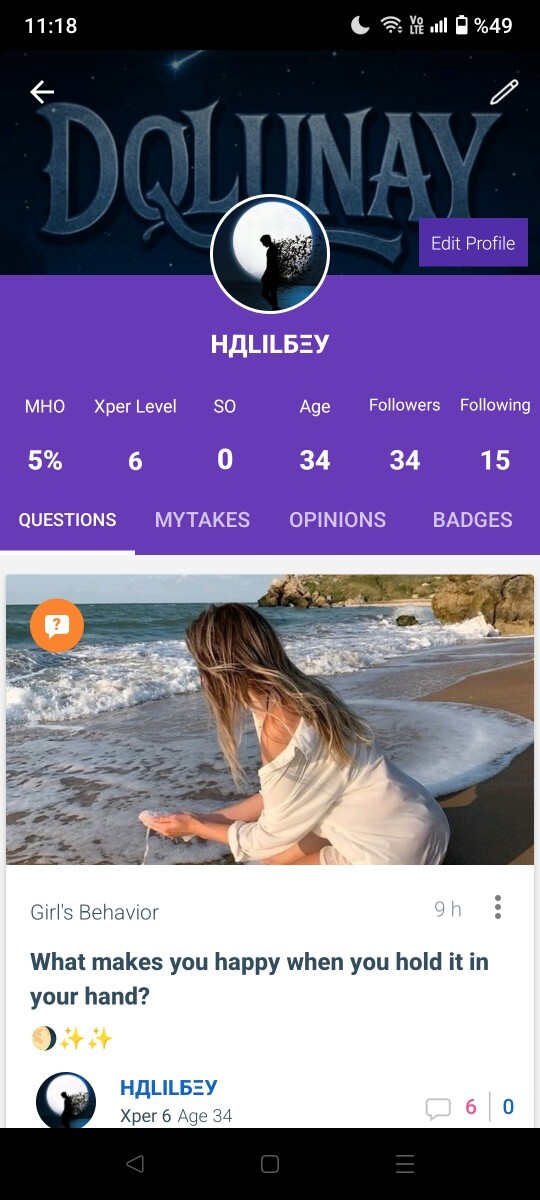 Elinize aldığınızda sizi mutlu eden şey nedir?