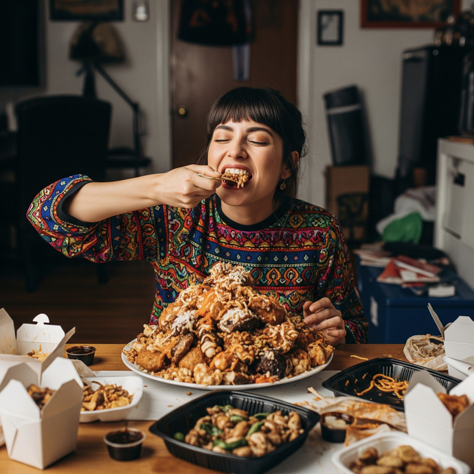 Bir oturuşta bu kadar yemek çok mu abartı?