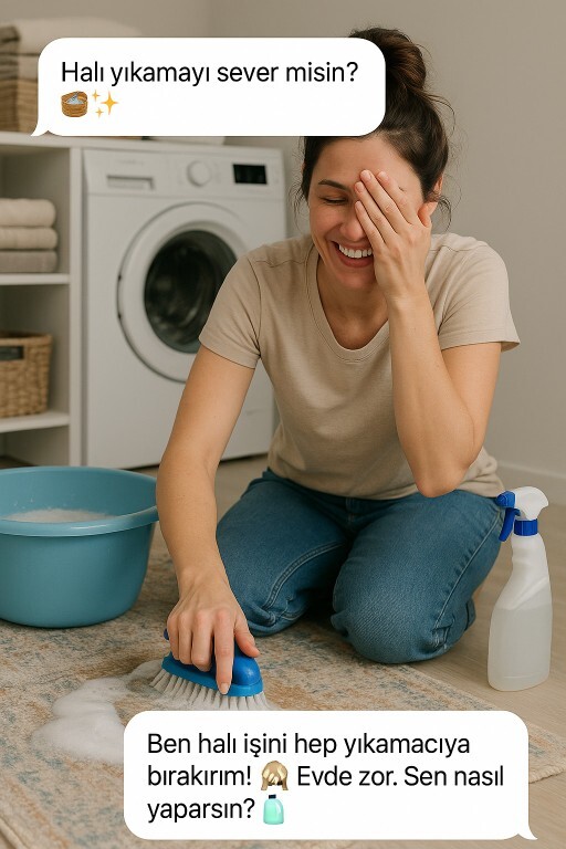 Halı yıkamayı sever misin 🧺✨?