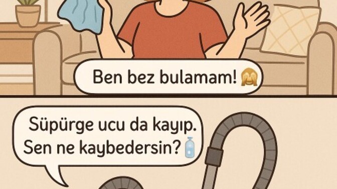 Evde en çok neyi kaybedersin 😂🏡?