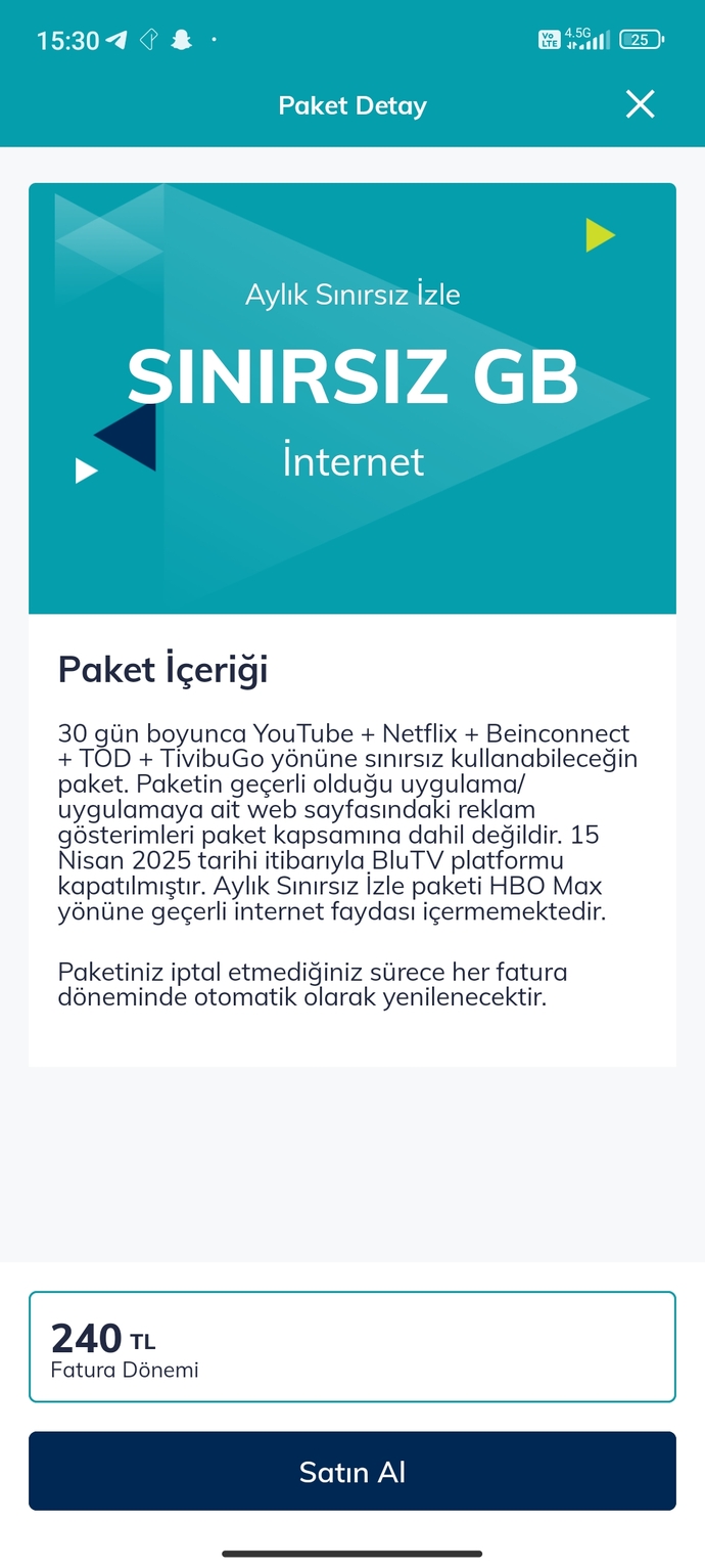 Türk Telekom sınırsız izle ve sınırsız you tube paketini farkları nedir?