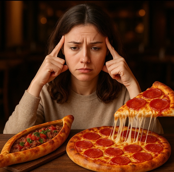 Akşam yemeği için pide mi pizza mı?