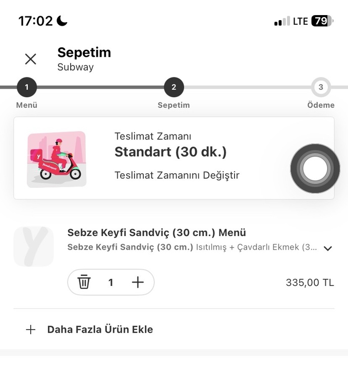 İlk defa yicem burdan 15 cm varken 30 cm tercih ettim doyar miyim fazla mi gelir?