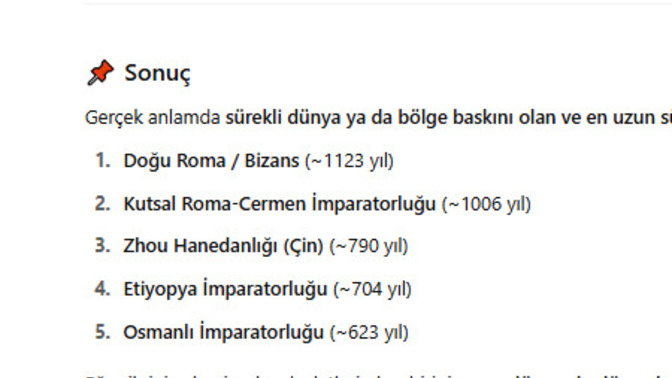 Osmanlı, en uzun süre süper güç olmuş devletler arasındayken neden rahatsızsınız?