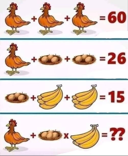 Birazcık beyin jimnastiği. Cevap kaç?
