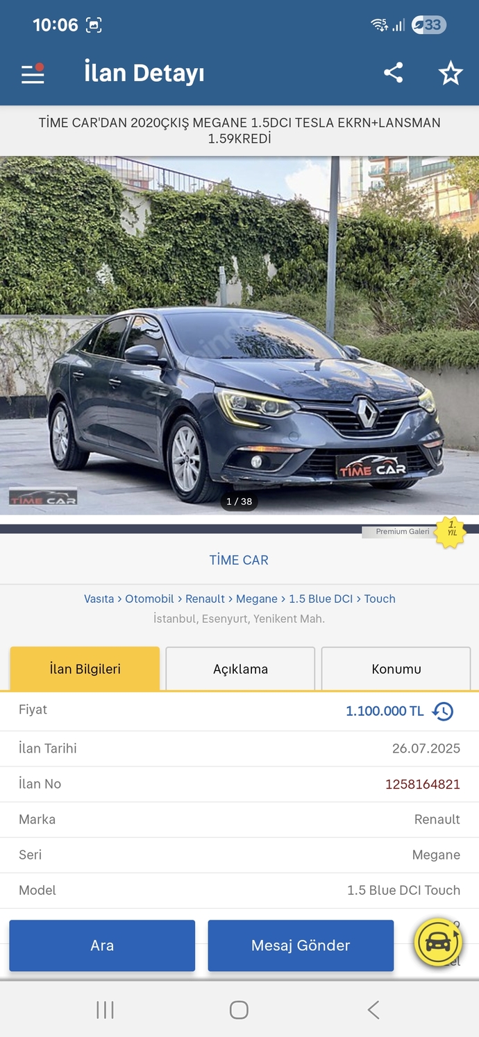 Tercihiniz eski yeni araclar mi?