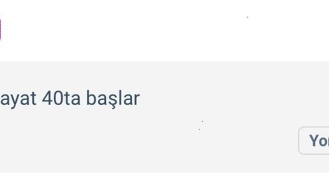 Hayat 40ta mı başlar?