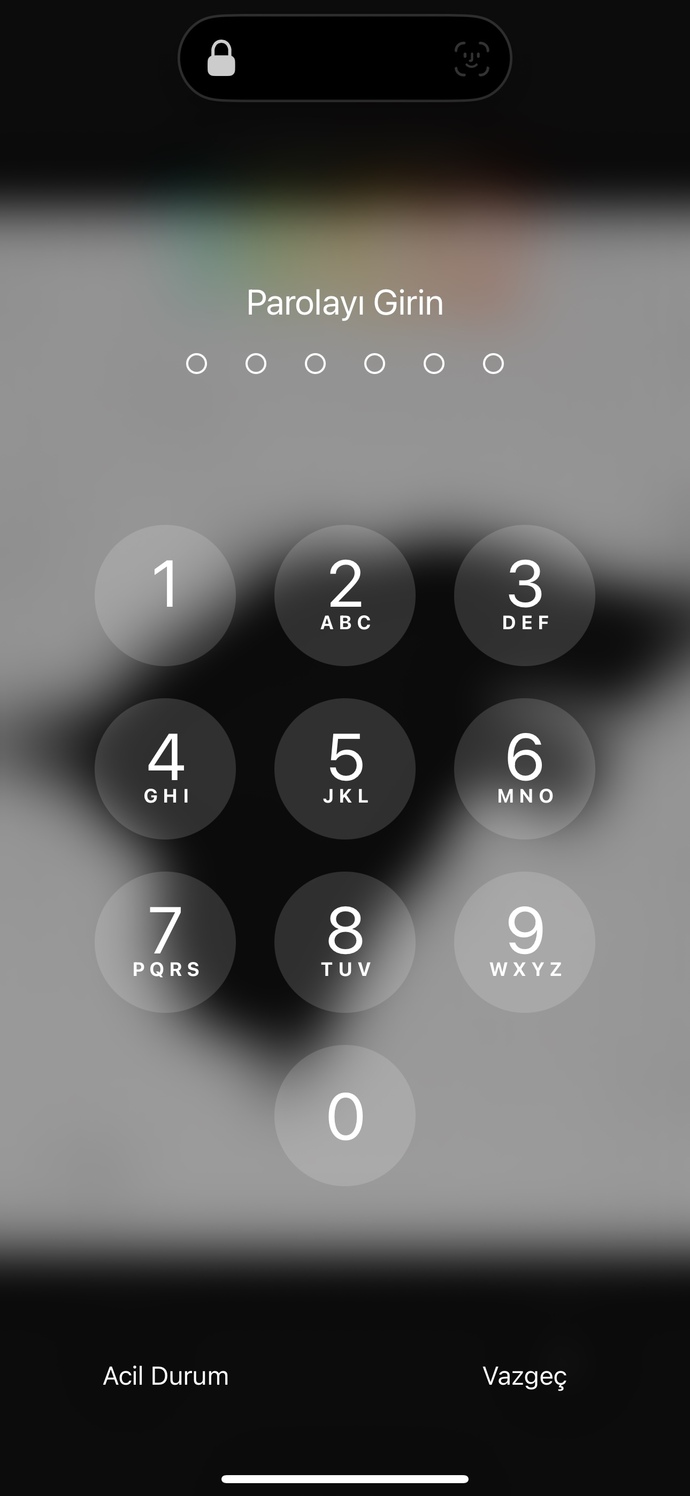 Telefon şifreniz kaç?