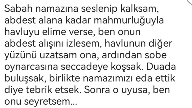 Hayaller bir nevi dua değil midir?