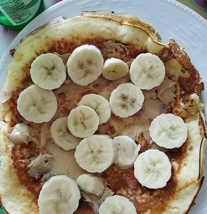 Pirinç unu ve protein tozlu krep (antreman öncesi)