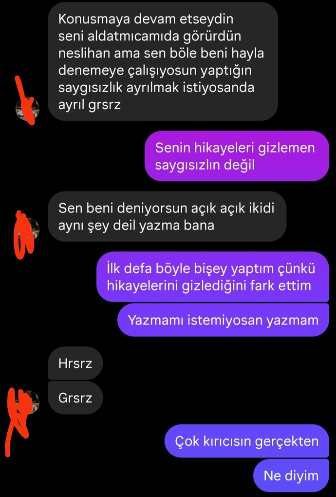 Sözde aldatmamış beni?