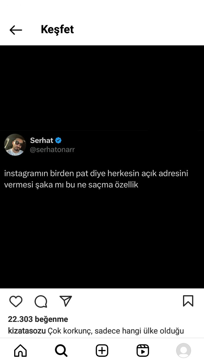 Şimdi bizim konumumuzu herkes görebiliyor mu bu özellik benim hesaba henüz gelmemiş o yüzden kapatamıyorum da?