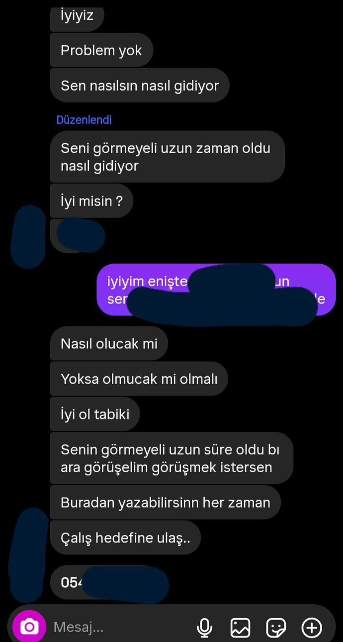 Eniştemin benimle böyle konuşması normal mi?