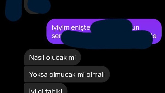 Eniştemin benimle böyle konuşması normal mi?