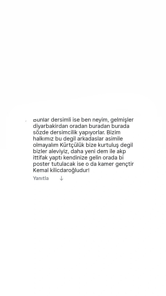 Tunceli neden kürtleri sevmiyor yorumlar?