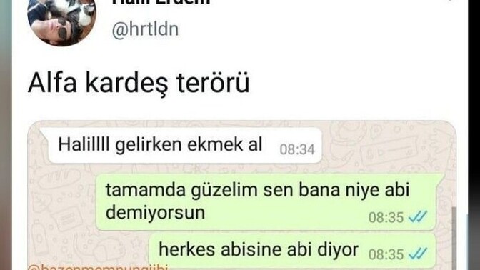 Kardeşiniz size böyle cevap verseydi tepkiniz ne olurdu?