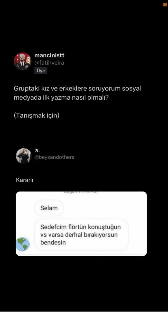 Erkekler kızlara böyle mi yürüyorsunuz jdjd Yoksa daha yaratıcı mısınız?