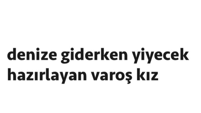 Denize Giderken Yiyecek Hazırlamak Varoşluk mu?