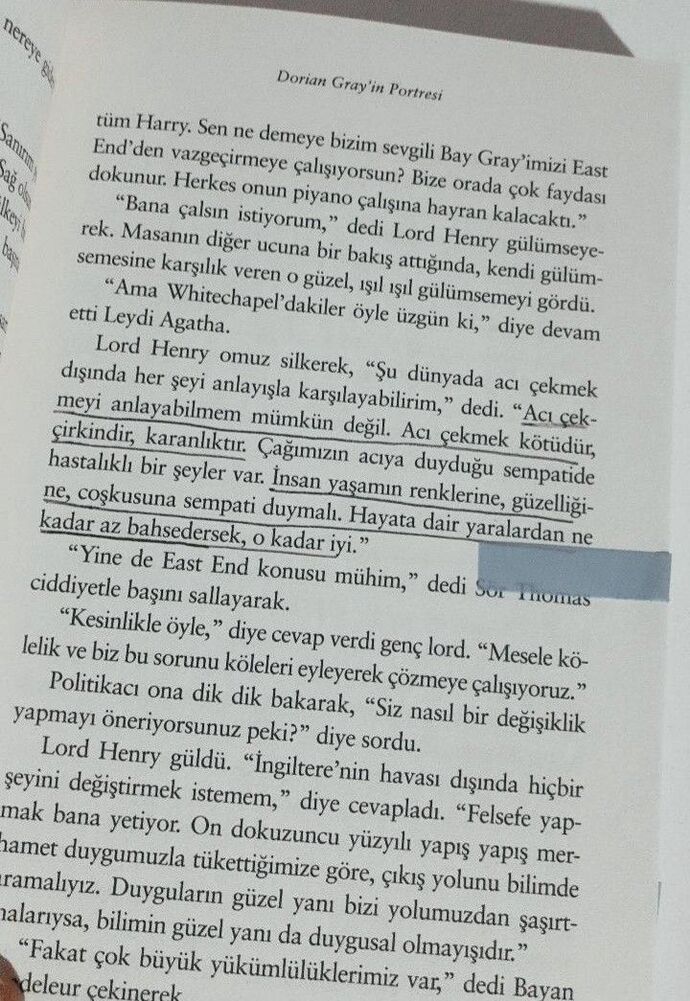 En sevdiğiniz kitap alıntısı?