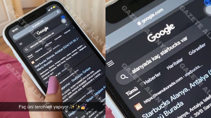 Üniversite tercihi için Starbucks sayısına bakan kız?