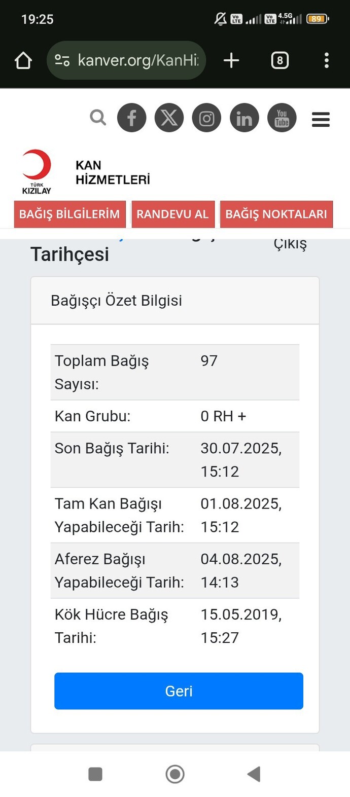 Kan bağışında bulunuyor musunuz?
