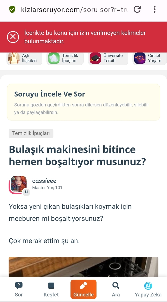 Bulaşık makinesi bitince içindekileri ne yapıyorsunuz?