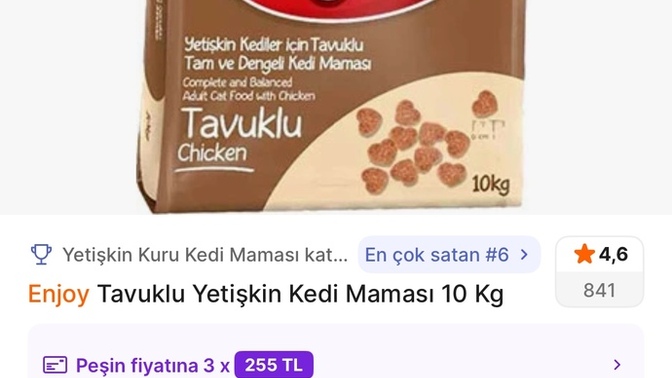 Enjoy kedi mamasını sokak kedileri yer mi?