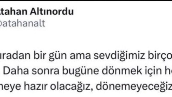 Kaybettikten sonra mı bugünün kıymetini anlıyoruz?
