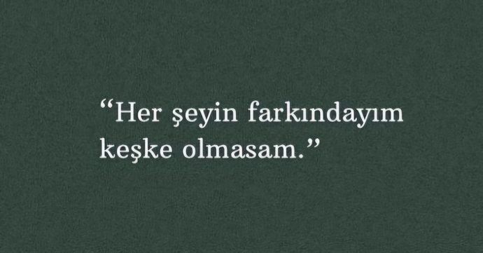 Her şeyin farkında olup hiçbir şey bilmiyormuş gibi davranır mısınız?