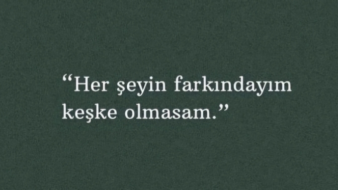 Her şeyin farkında olup hiçbir şey bilmiyormuş gibi davranır mısınız?