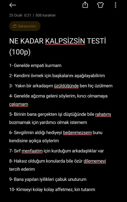 Sana kaç puan çıkıyor?
