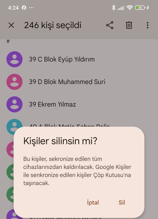 En son telefon rehberini ne zaman temizledin?