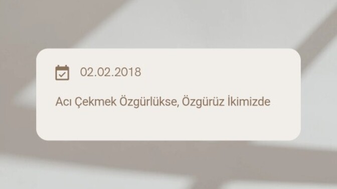 Acı Çekmek Özgürlükse?