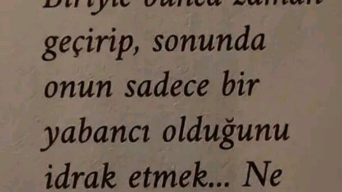 "Herkes öldürür sevdiğini" Doğru mu?