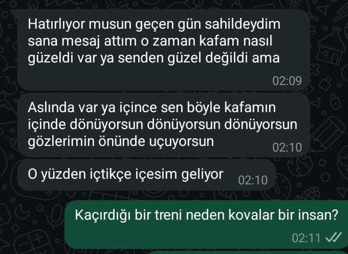 Kaçırdığı treni neden kovalar bir insan?