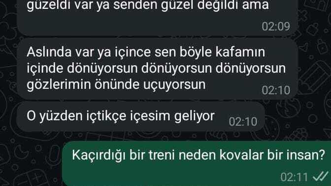 Kaçırdığı treni neden kovalar bir insan?
