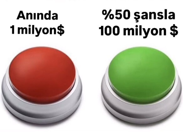 Hangi butona basardın?