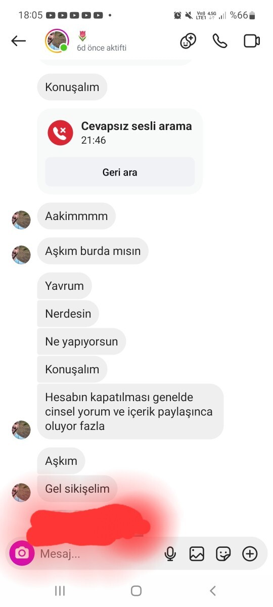 Arkadaşlar bir erkek beni rahatsız ediyor hep yazıyor instagramdan okuyunuz yazdıklarını hepsini t. aciz napayım hepsini okuyun?