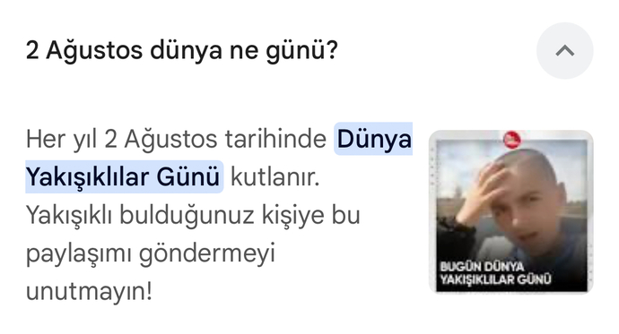 2 Ağustos ne günü?
