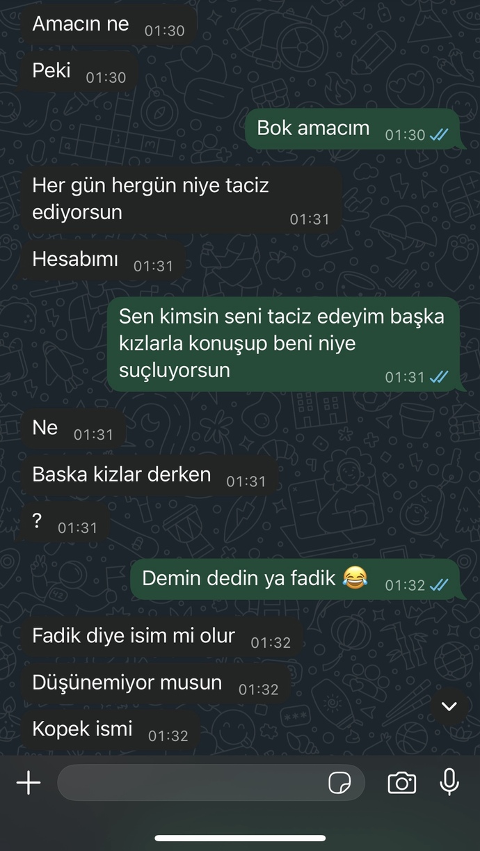 Eski sevgilim benden rahatsız mi olmuş?