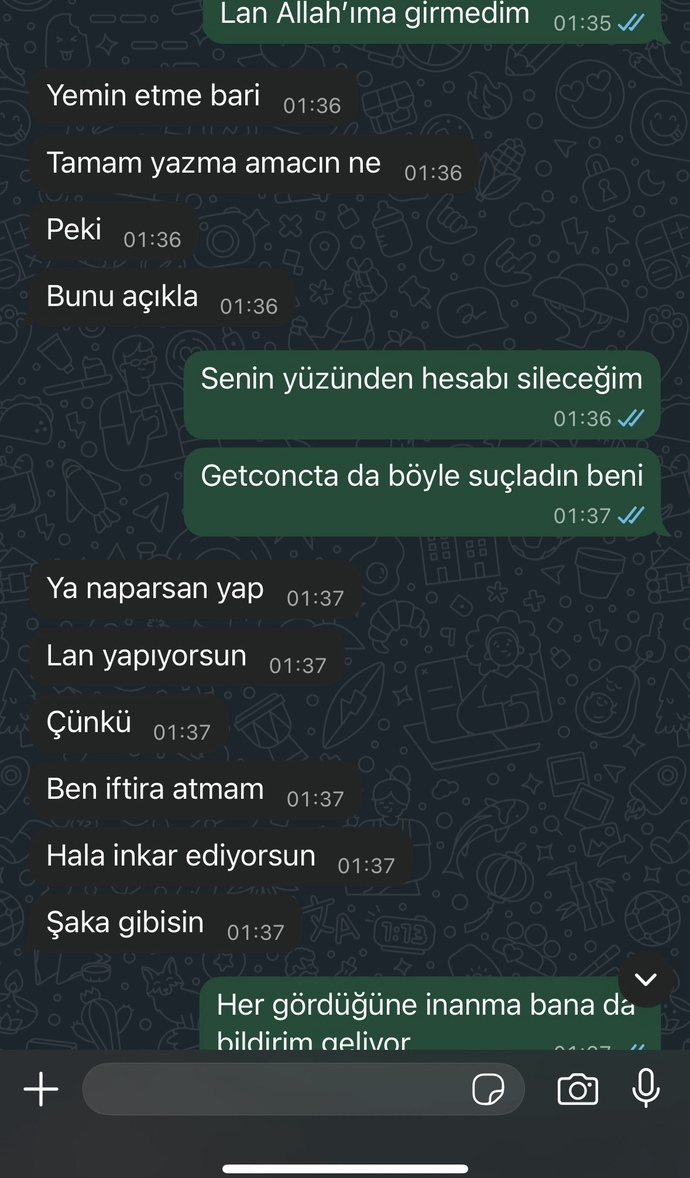 Eski sevgilim benden rahatsız mi olmuş?