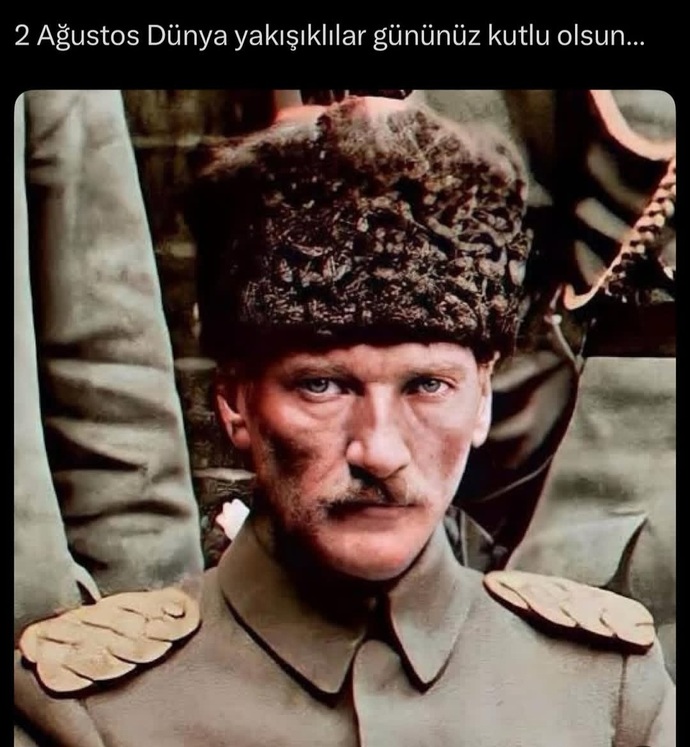 Bugün 2 Ağustos dünya yakışıklılar günü biliyor musun?