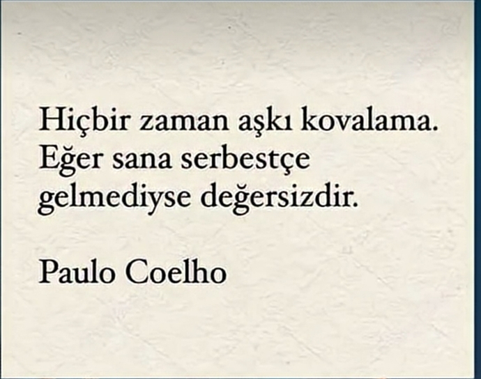 Aşkı kovaladınız mı hiç?