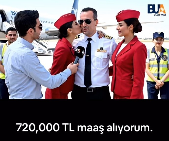 Pilot olana hostes hediyemi?
