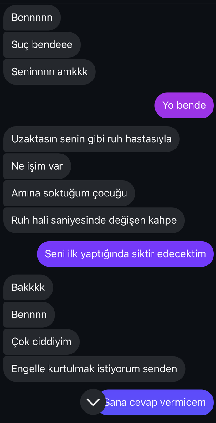 Bir ilişki hakaretlerle mi bitmeli?
