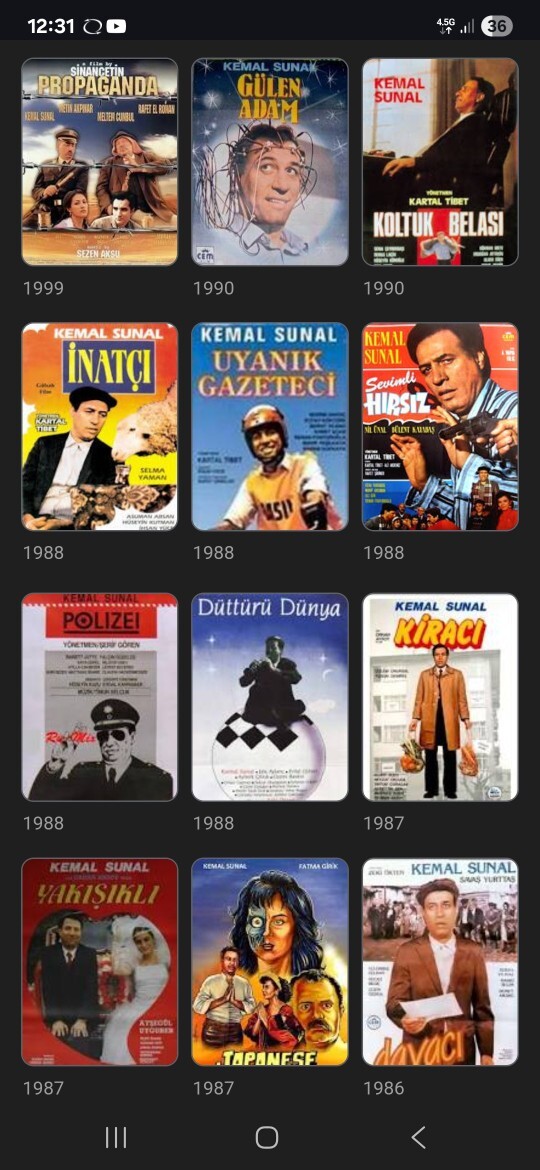 En sevdiğin kemal sunal filmi desem?
