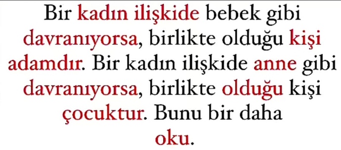 Doğru mu hanımlar?