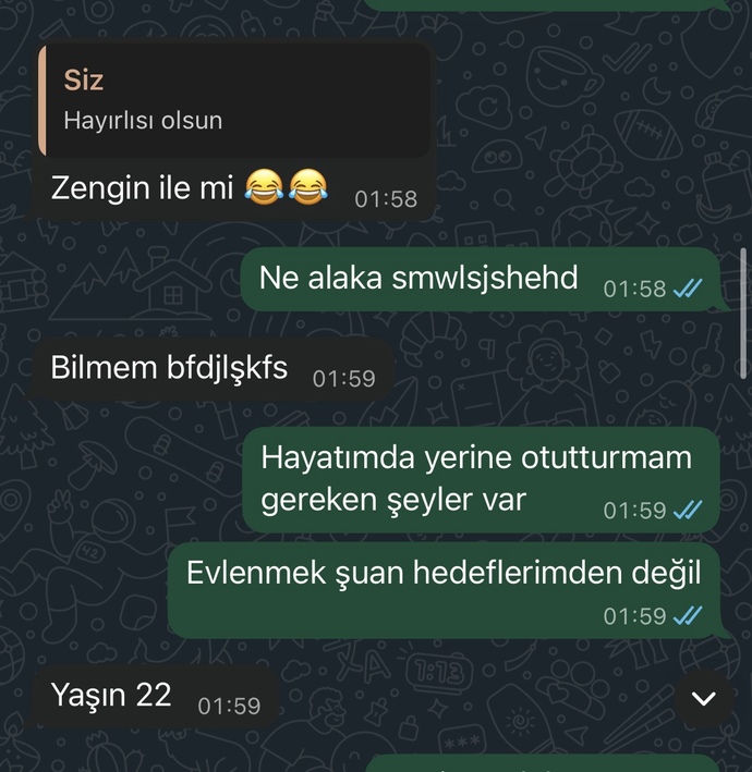 Maddi durumu kötü olan bir sürü harç borç altında olan biriyle gelecek düşünür müydünüz?